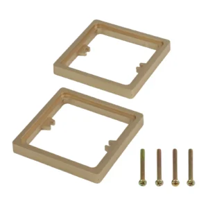 2pcs 10MM Single Socket Spacer With 4pcs Screws 1 Gang Frame Plate Wall Socket Surround Switches Covers Home Improvement Parts