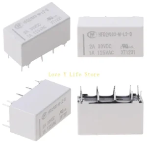 L74C HFD2-003-M-L2-D 10 Pin 3V Home Improvement Subminiature Double Single Coil Electrical Equipment