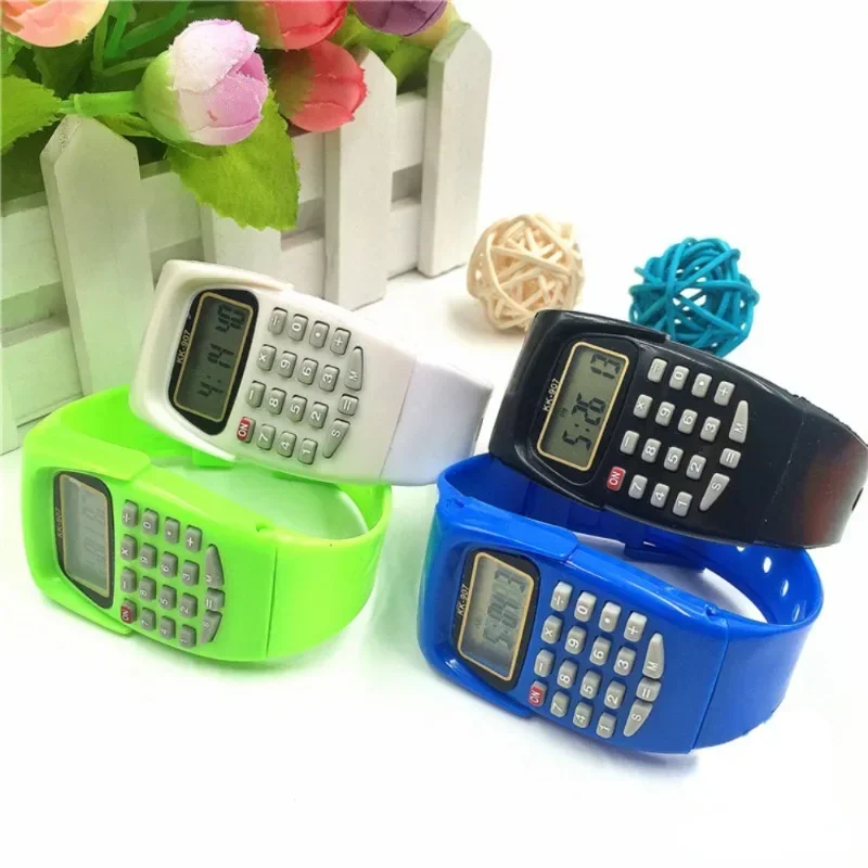 2 in 1 Fashion Digital Student Exam Special Calculator Watch Children Electronic Watch Time Calculator New Watch Mini Calculator - Image 4