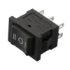 1pc Black Rocker Switch ON-OFF-ON 6 Pin 21X15mm DPDT 6A/250VAC 10A/125VAC For DIY Electronic Devices