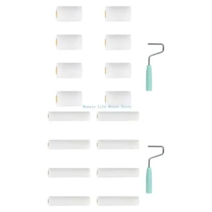 37MF Multipurpose 9pcs Foam Rollers Detail Painting Tool for Home Improvement Project