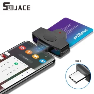 SUIJACE USB type c smart Card Reader memory ID Bank EMV electronic DNIE dni sim cloner connector adapter Android Phones