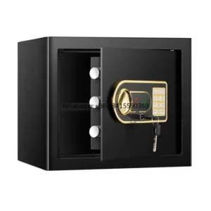 Supply Digital Safes Box Black Body+Golden Lock Premium Durable Home Safety Case for Home Hotel Office Bank