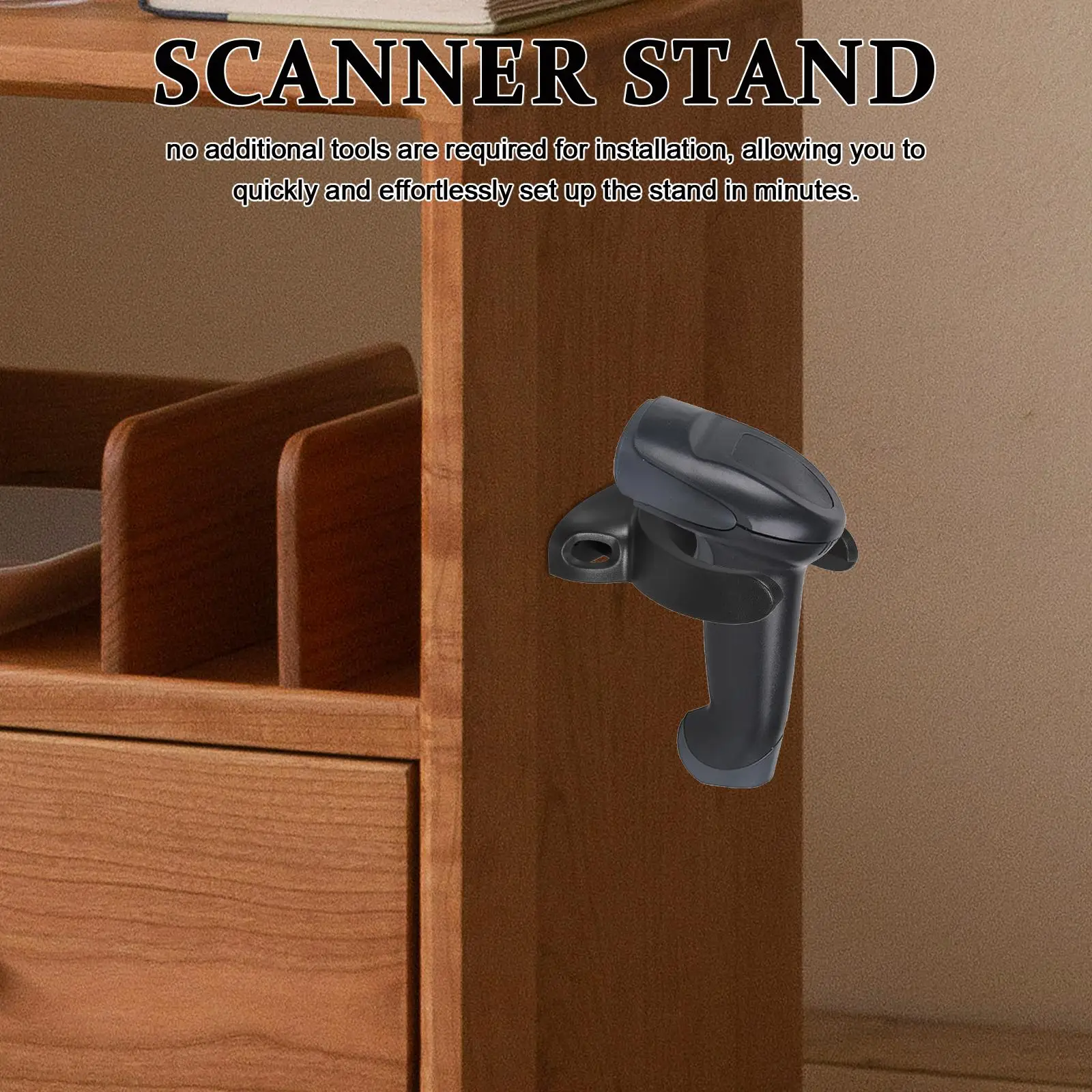 Portable Wall Mount Holder Barcode Scanner Stand Bracket Bracket Holder Mounting Stand Office Electronics Supermarket - Image 4