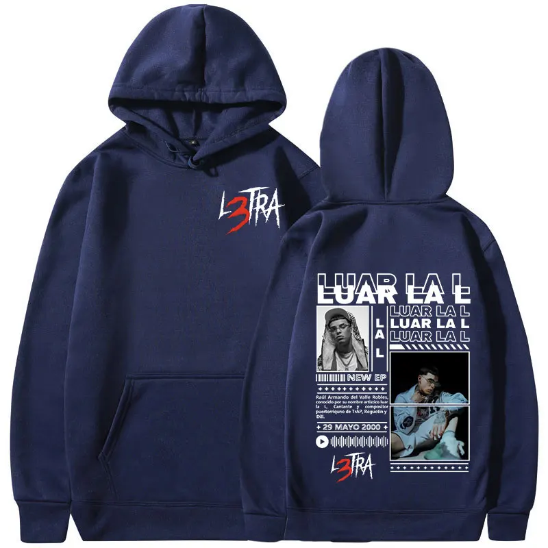Rapper Luar La L L3TRA Album Hoodies Men Women Clothing Hip Hop Hooded Sweatshirts Fashion Casual Oversized Pullover Streetwear - Image 2