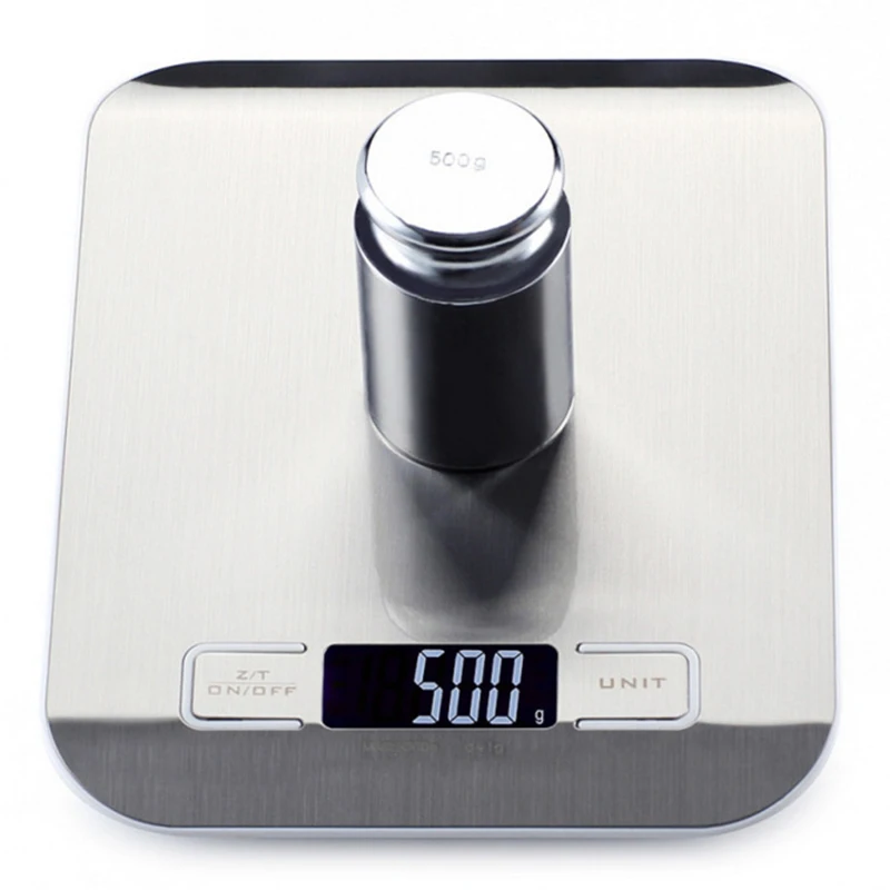 New Portable Stainless Steel 5Kg Digital Kitchen Scale Weighing Food Electronic Scale - Image 4