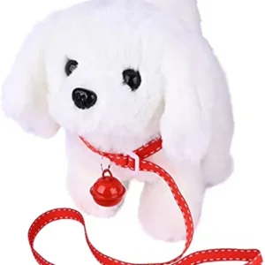 Electric Simulation Dog Plush Toys Interactive 18CM Dog Robot Walking Barking Tail Wagging Toy for Kids Birthday Christmas Gift