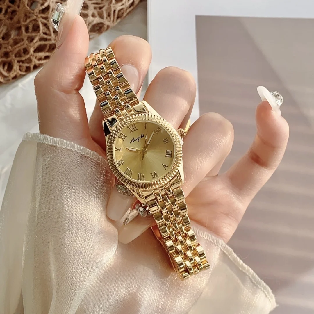 Gold Watch Women Watches Ladies Large dial Steel Women's Bracelet Watches Female Clock Relogio Feminino Montre Femme - Image 5