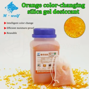 Reusable Silica Gel Beads Moisture Absorber Electronic Product Desiccant Dehumidifie 500g orange per box