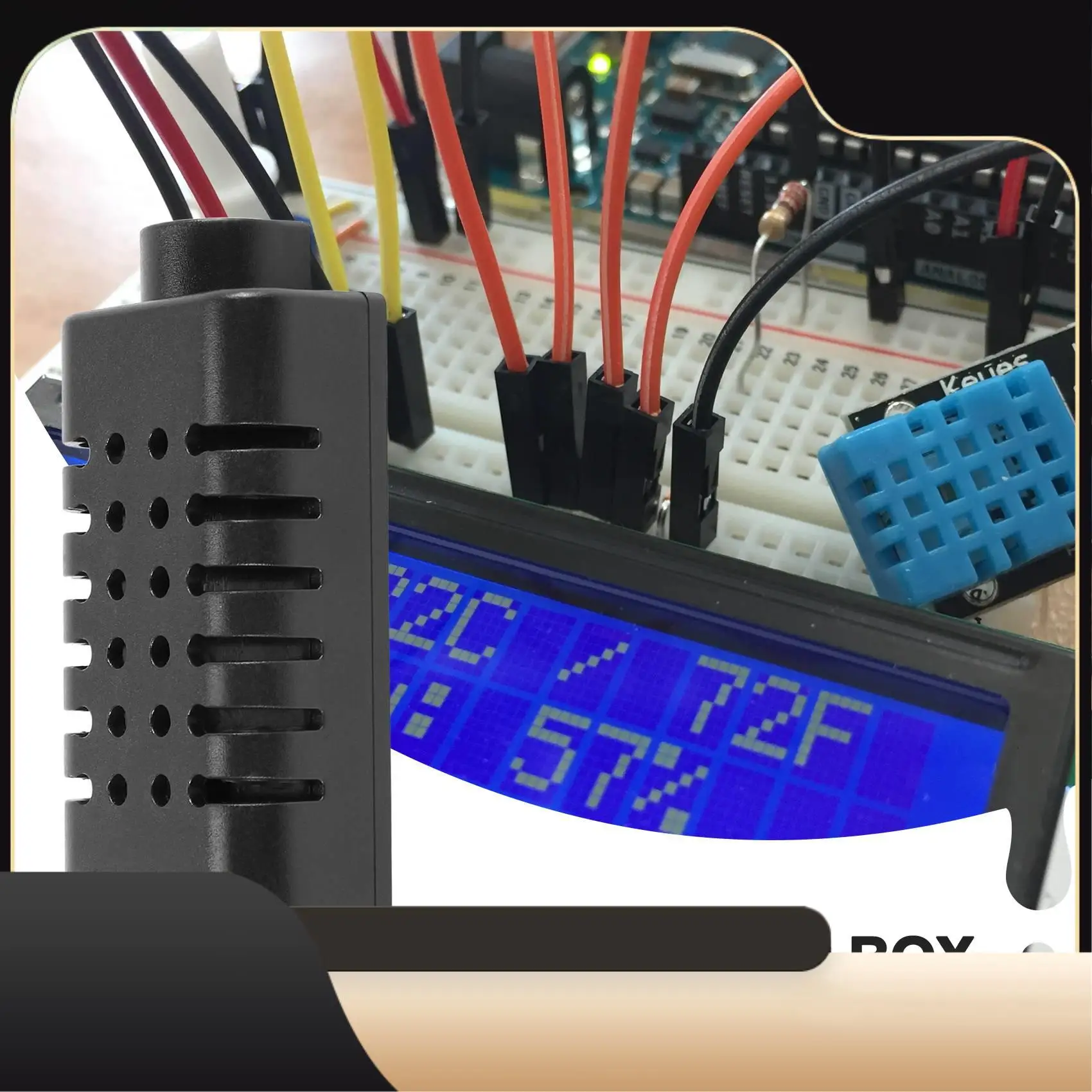 Plastic Case Small Humidity Sensor Electronics Box Instrument Enclosure Project Box Control Box(2 Pcs)-T44C