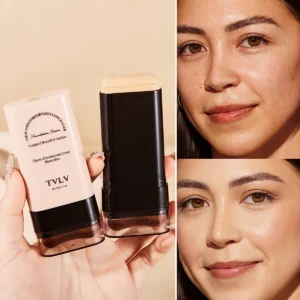 [Long-Lasting Foundation] 2-in-1 Concealer and Foundation Stick |, Easy Application, Long-Lasting Makeup for a Flawless Look