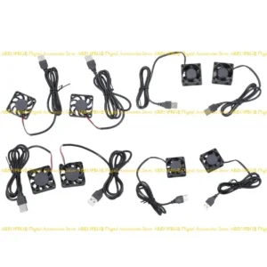 E21E 40mm USB Cooling Fan Sleeve Bearing for Home Office Electronic Device Ventilation