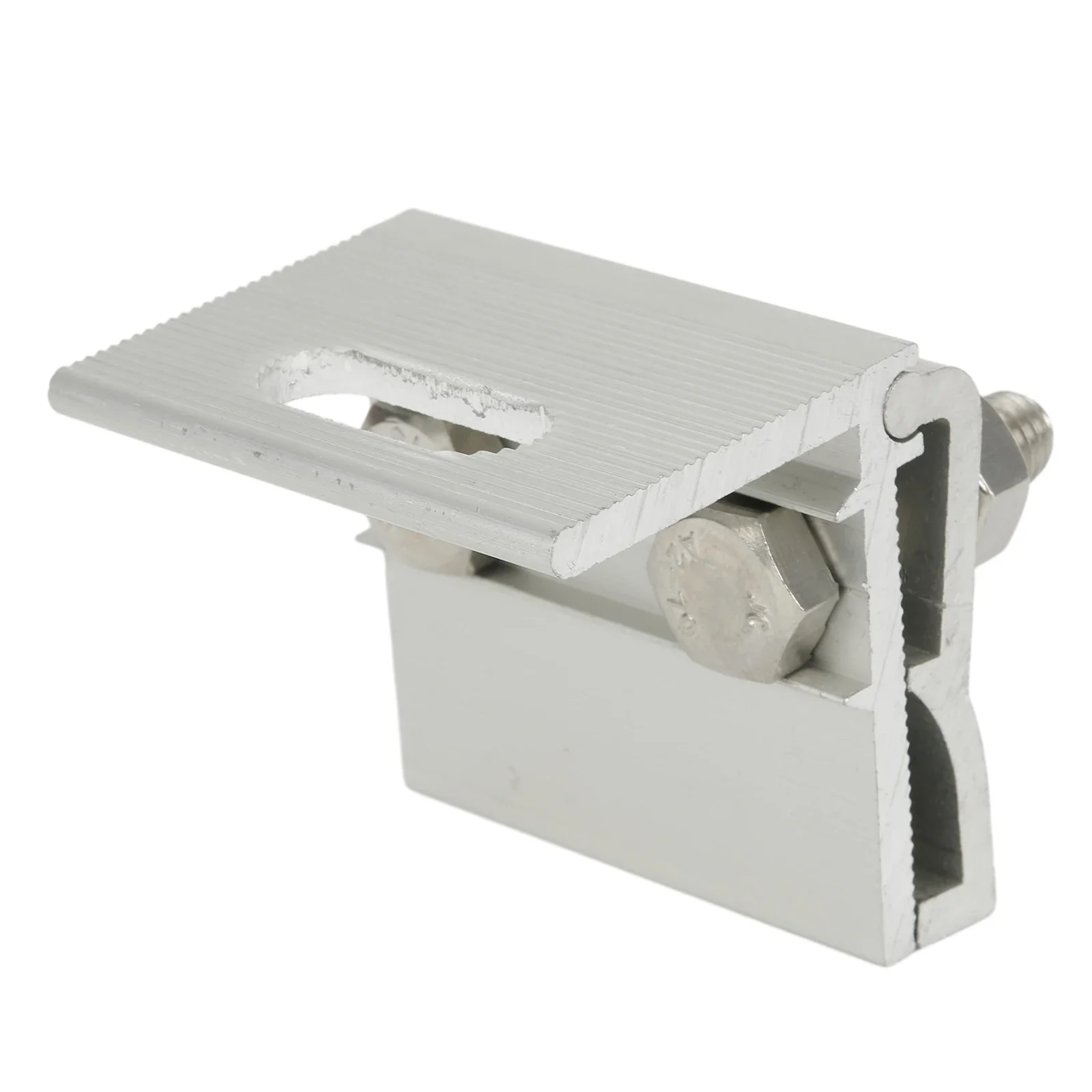 Roof Clamps PV Solar Module Horizontal Mounted Metal Standing Clamp Portable Sliver Aluminum Alloy Home Improvement - Image 2