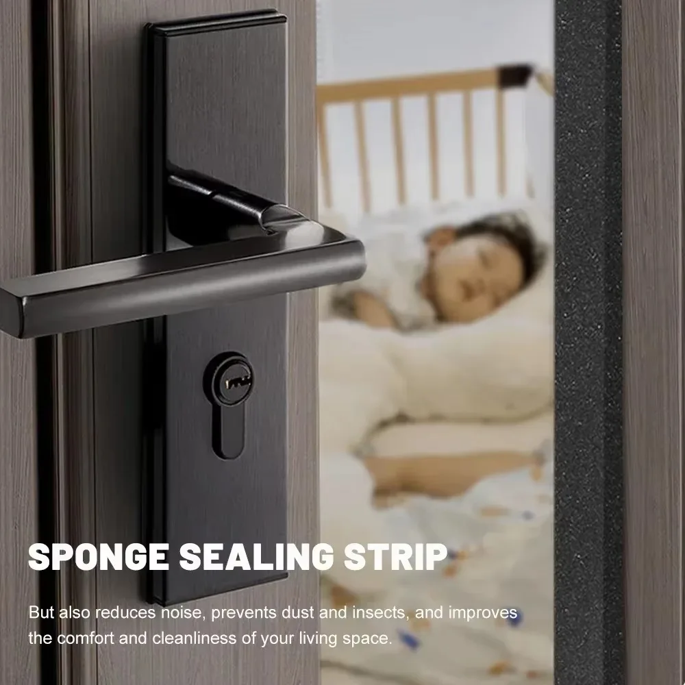 20/2M Sponge Door Window Seal Strip Self-Adhesive Insulation Acoustic Foam Weatherstrip Home Windproof Sound-Proof Sponge Tape - Image 5