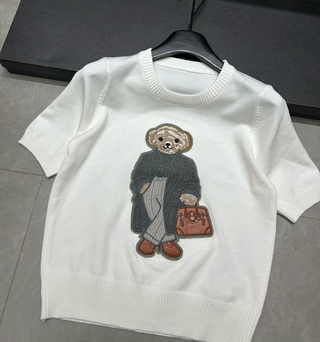 2025 summer T-shirt Knit Pullover Sweater For Women Luxury Brand Design Knitwear Top Outerwears Pull Jerseys Jumper Y2K Clothes - Image 3