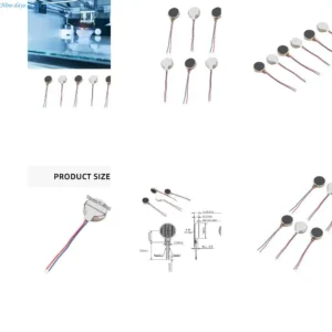 6pcs Mini Vibration Motor 11000RPM for Electronic Devices Industrial Tool Motor E65A