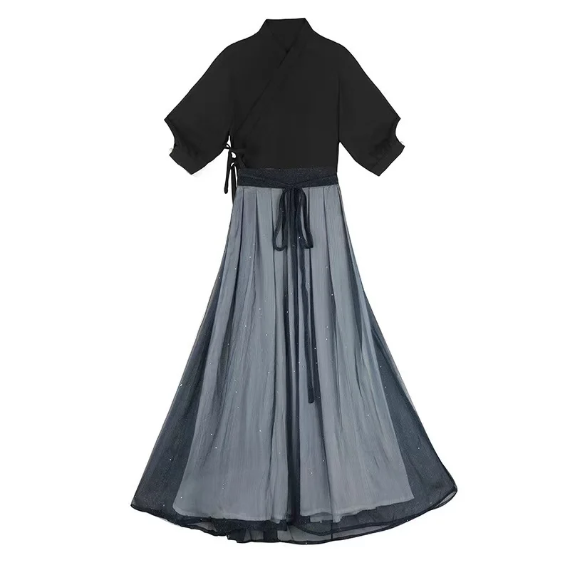 Women Hanfu Cosplay Oriental Ancient Lady Top And Skirt Two Piece Han Chinese Clothing Suit Kungfu Costume Women Dress - Image 5