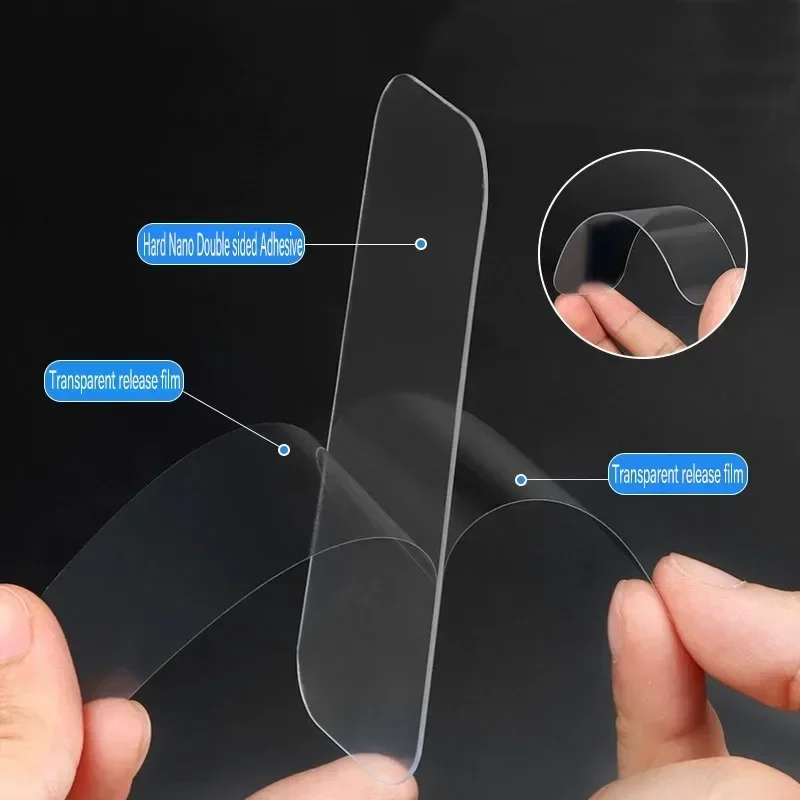 Strong Adhesion Wall Sticker Reusable Double Sided Adhesive Tape Sticky Balloon Traceless Poster 3M Clear Nano Home Improvement - Image 3