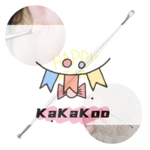 2 in 1 Ear Wax Pickers Steel Acupuncture Point Probe Auricular Cleaner Beauty Ear Reflex Massage Needle Detection Health Care