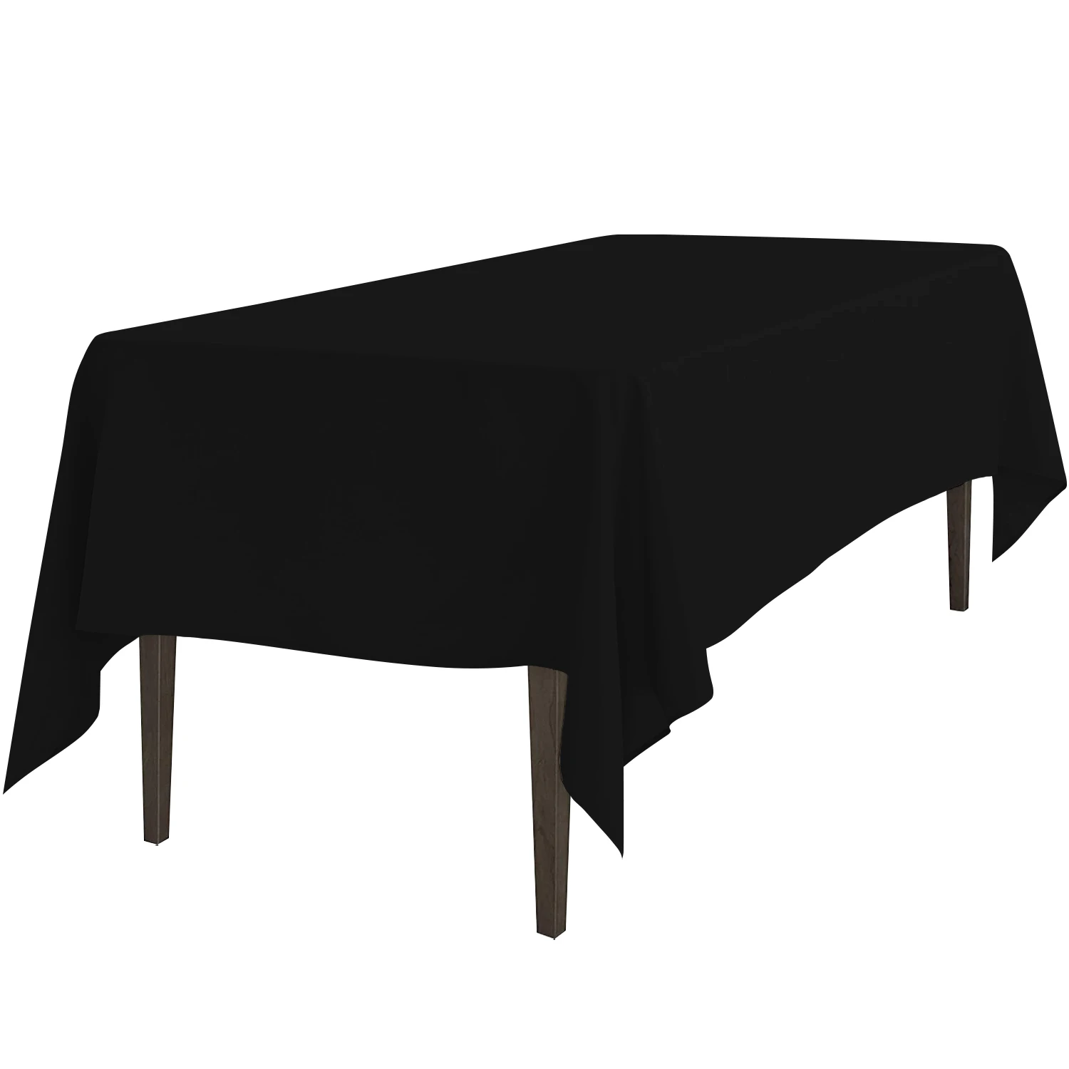 READOR 12Pcs Rectangle Tablecloth Washable Polyester White Party Banquet Wedding Table Cloths for Events - Image 6