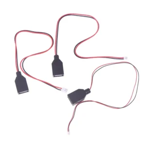 0.3m 2 Pin USB 2.0 Extension Cable Female to Male Connector 5V 4 Pin Jack Wire for DIY Electronics Charging Supply