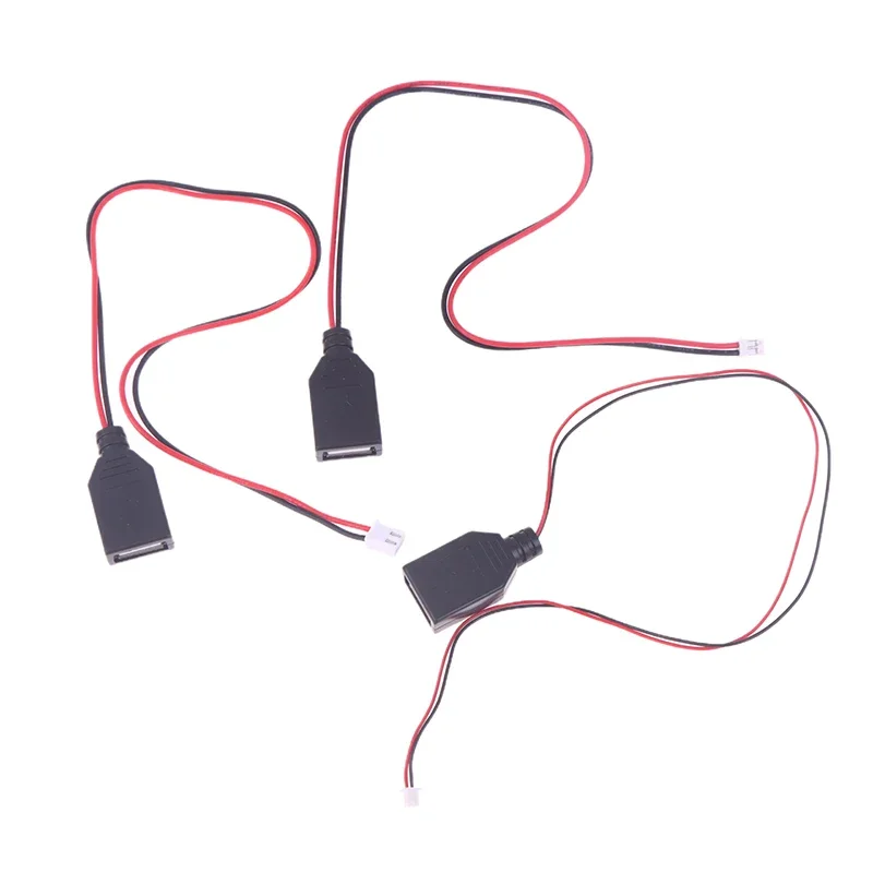 0.3m 2 Pin USB 2.0 Extension Cable Female to Male Connector 5V 4 Pin Jack Wire for DIY Electronics Charging Supply