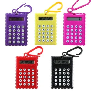 Hot Sale Student Mini Electronic Calculator Candy Color Calculating Office Supplies Gift Super Small Mini Electronic Calculator