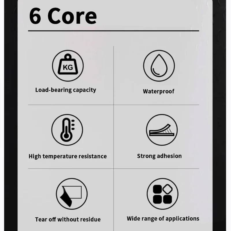 3M Strong Double-Sided Adhesive Tape - Fixing on Walls, Home Use, Vehicles, Circular and Square Shapes - No Residue Adhesive - Image 3