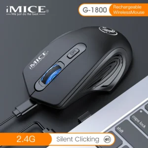 Silent mouse, 2.4G wireless connection, rechargeable office mouse, 1600DPI backlight, suitable for Mac laptop office work