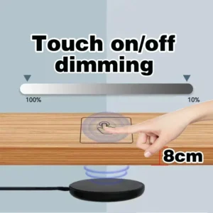 12V 24V light Control Touch dimmer switch Dimmable 80mm wood panel LED touch sensor switch for home automation