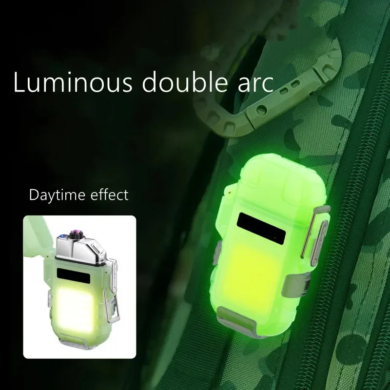 New Creative Multifunctional USB Lighter Waterproof Outdoor Transparent Electronic Ignition Lighting Lighter Gadget Men's Gift - Image 2