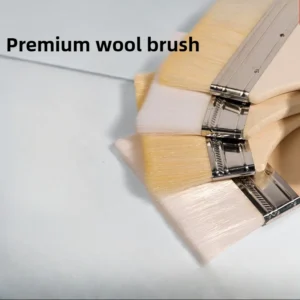 Long-handled Wooden Handle Wool Brush Soft-bristled Paint Brush Dust Brush 2 Inches-5 Inches Paint Application Home Improvement