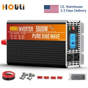 2kw 3kw 4kw 5kw Pure Sine Wave Inverter DC 12V to AC 110V LCD Display Wireless Remote Controller for Home RV Solar System Car