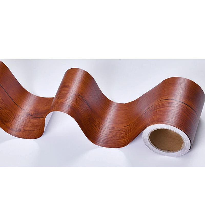 Realistic Wood Grain Repair Duct Tape Furniture Renovation Adhesive Skirting Waist Line Floor Stickers Home Decor Improvement - Image 6