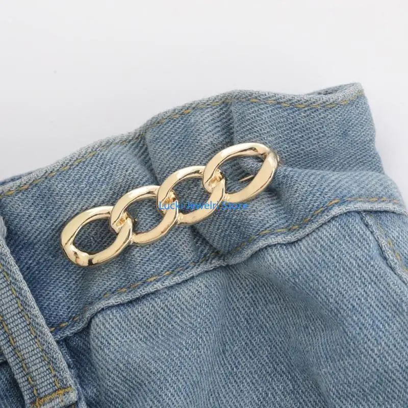 193E Pins Alloy Brooch Detachable Waist Fastener Clips Buttons Pins DIY Waist Tightener Clothing Buckles Sewing Tools - Image 2