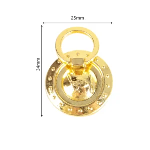 Jingmao Hardware New Chinese Home Improvement Building Materials Round Handle Polished Gold Accessories