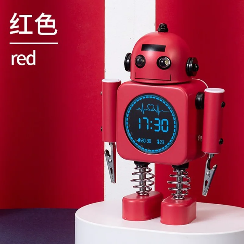 New Electronic Robot Sunrise Alarm Clock for Students with Smart Desktop Clock Boys and Girls Children's Bedroom Bedside Clock - Image 6