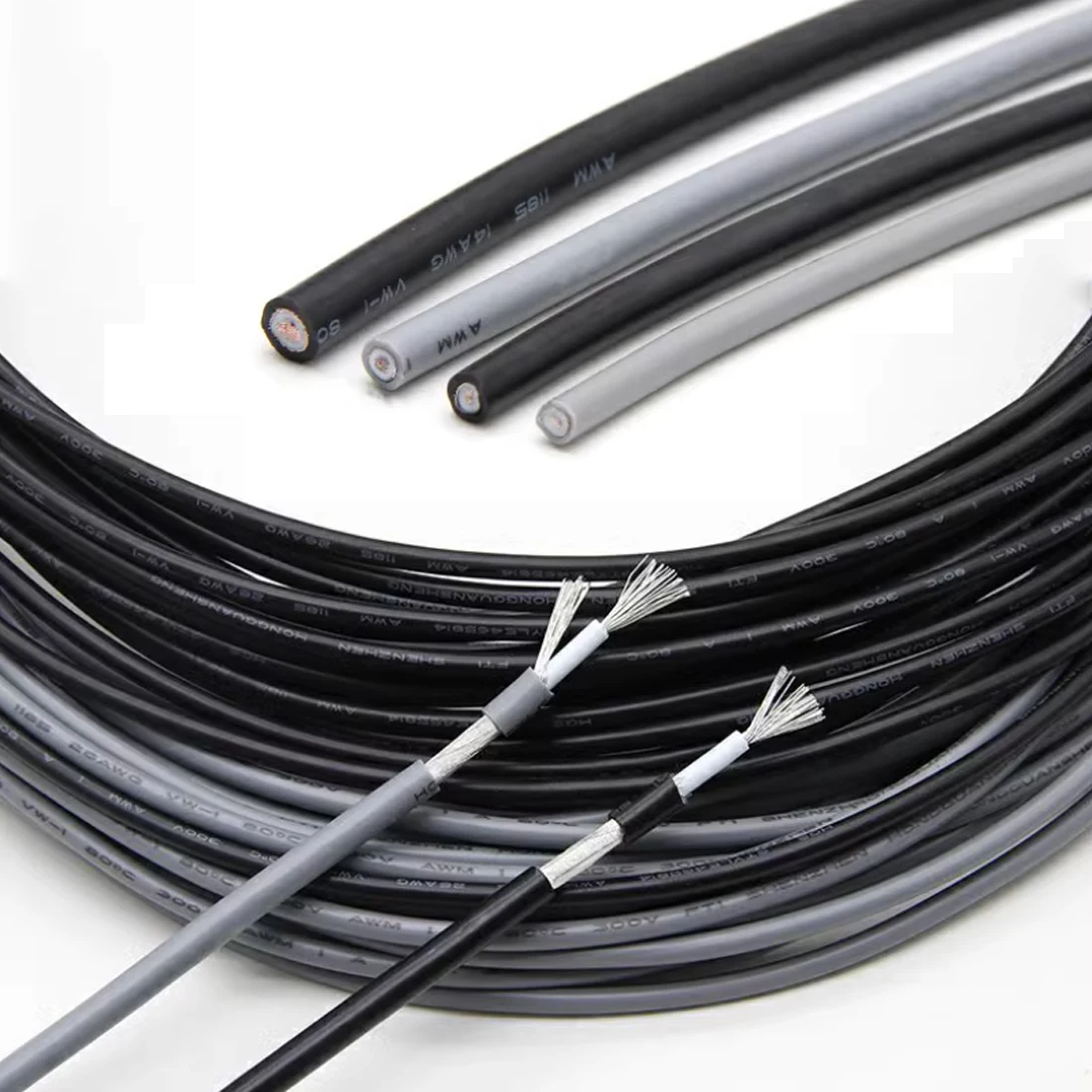 1/5M UL1185 PVC Shielded Cable 28 26 24 22 20 18 16 14 12 10 AWG Channel Audio Single Core Electronic Copper Shielding Wires - Image 2