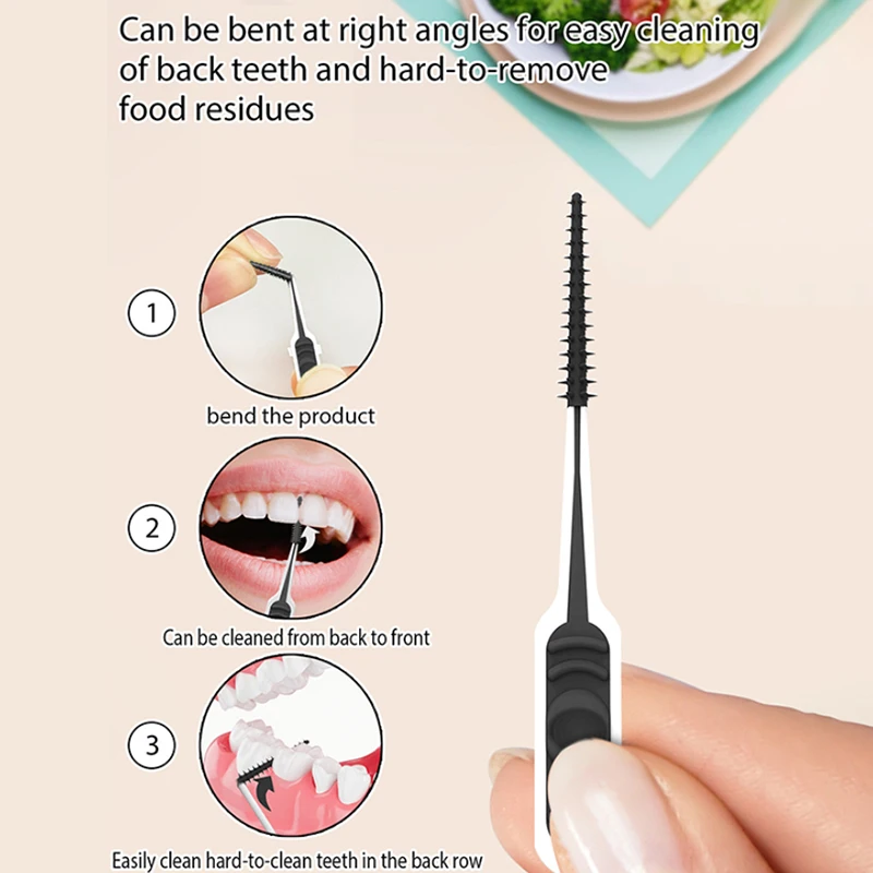 20Pcs Floss Hygiene Dental Silicone Interdental Brush Toothpick Health Teeth Cleaning Dental Supplies Dental Beauty - Image 4