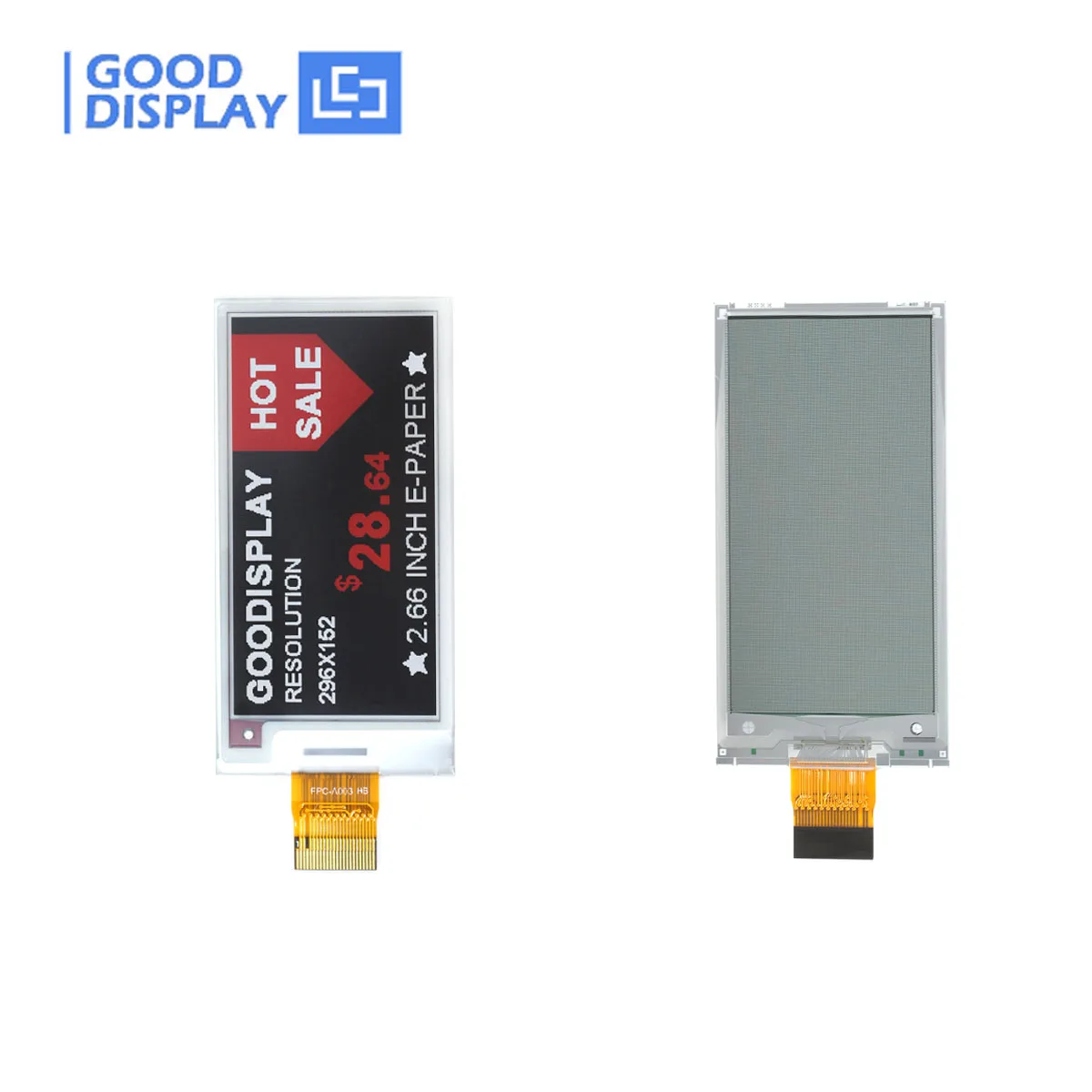 2.66 Inch HD Tri-Color E-Ink Display Red EPaper Screen SPI Interface Partial Update Electronic Products - Image 5