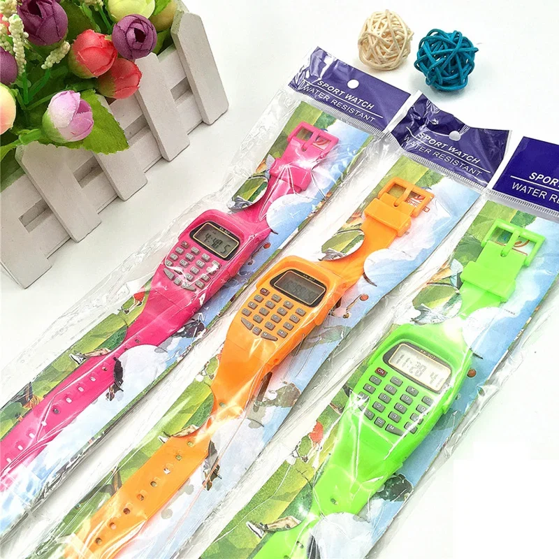 2 in 1 Fashion Digital Student Exam Special Calculator Watch Children Electronic Watch Time Calculator New Watch Mini Calculator - Image 5