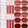 3Pcs/set Matte Velvet Lip Gloss Waterproof Long-lasting Liquid Lipstick Cosmetic Beauty Keep 24 Hours Makeup maquillages