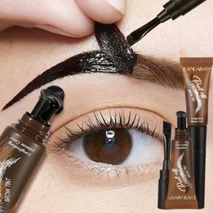 Tear-Off Eyebrow Gel And Brush Combined Long-Lasting Intense Color Sweat-Resistant Semi-permanent Peeling Brow Tint Eye Makeup