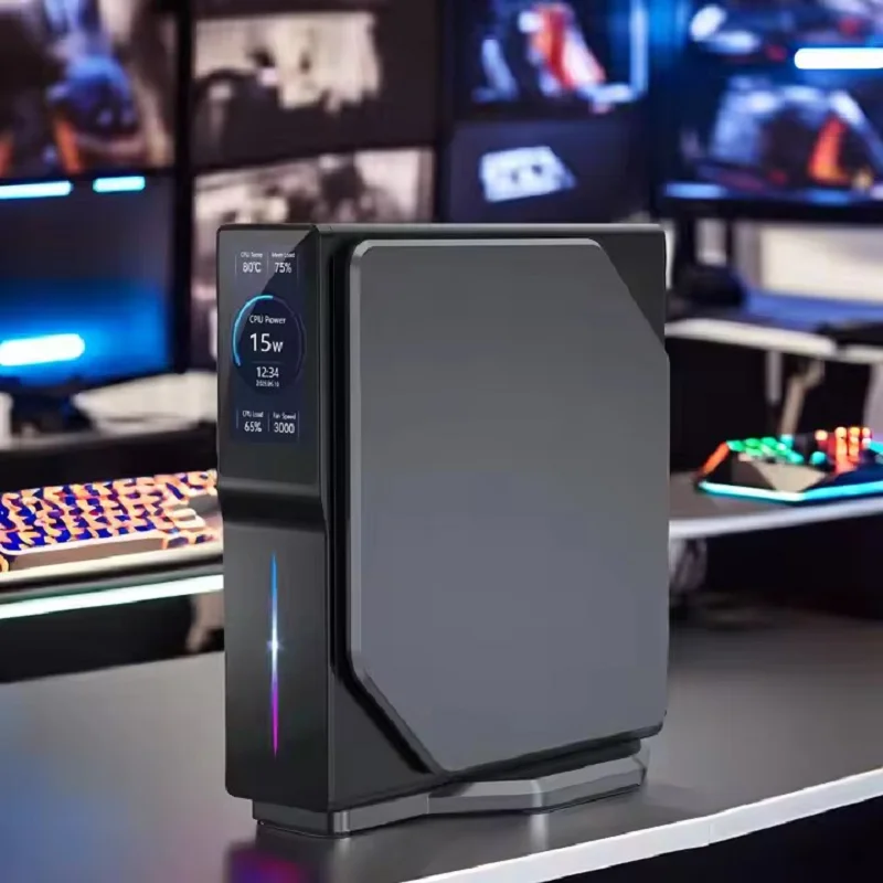 Intel 12th Gen Alder Lake N150 Mini PC M.2 NVMe SSD Mini Computer Gaming Computer LCD Screen Vertical Mini Tower - Image 2