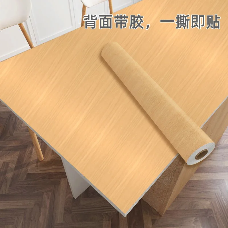 Wood Grain Table Top Wallpaper Self Adhesive Waterproof Sticker for Furniture Renovation Desk Cabinet Wardrobe Countertop Window - Image 2