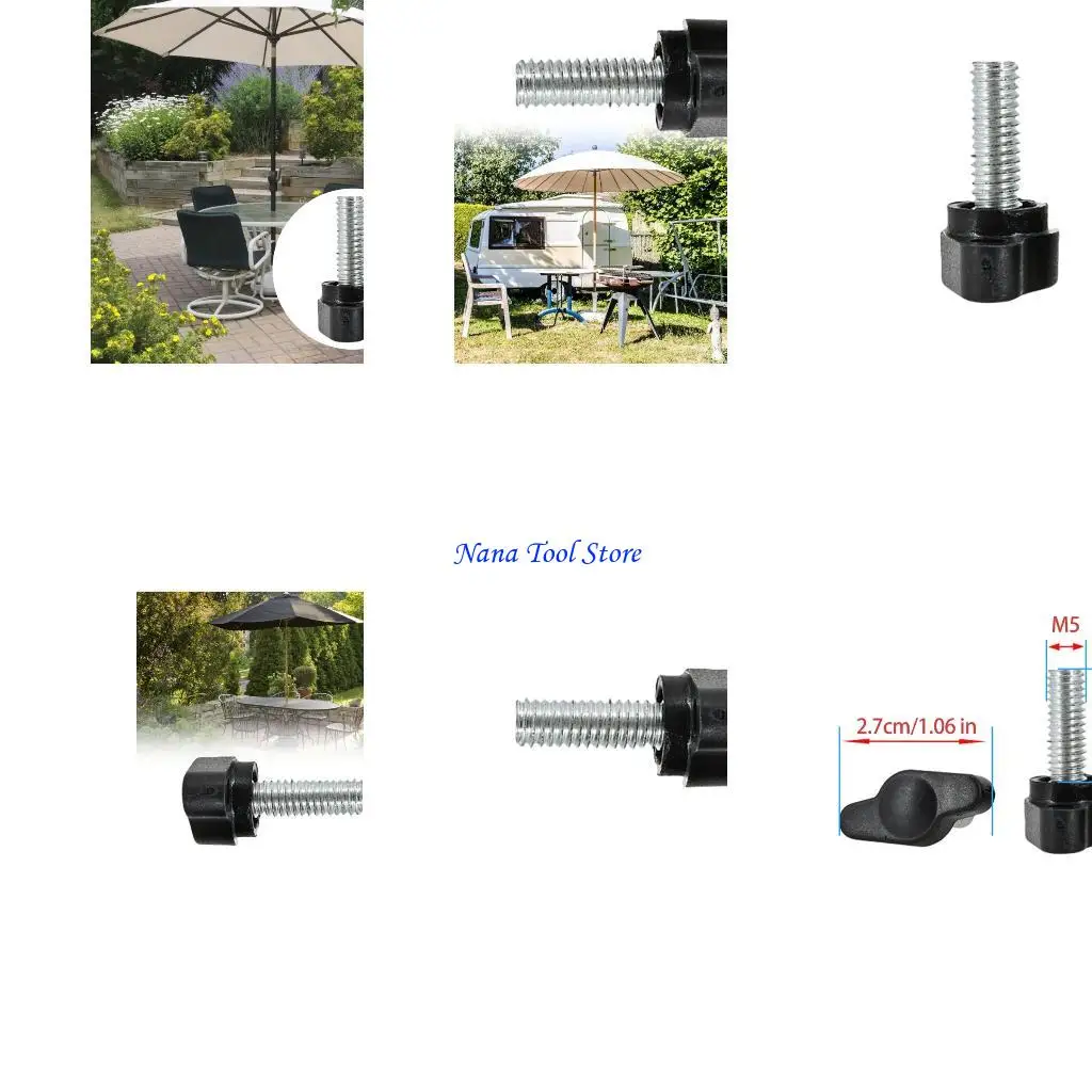 31GJ Practical Manual Operation T Grip Fastener Sturdy Bakelite Screw Easy Installion for Electronics And Furniture